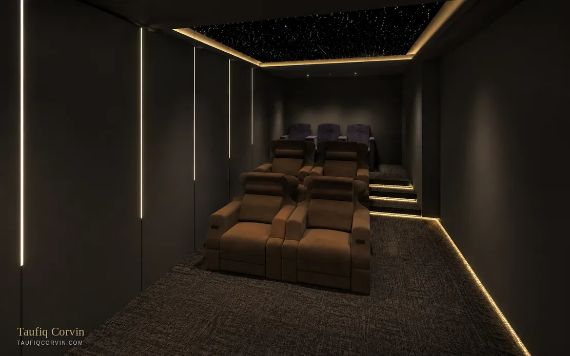The Lattice home theatre — artist's impression