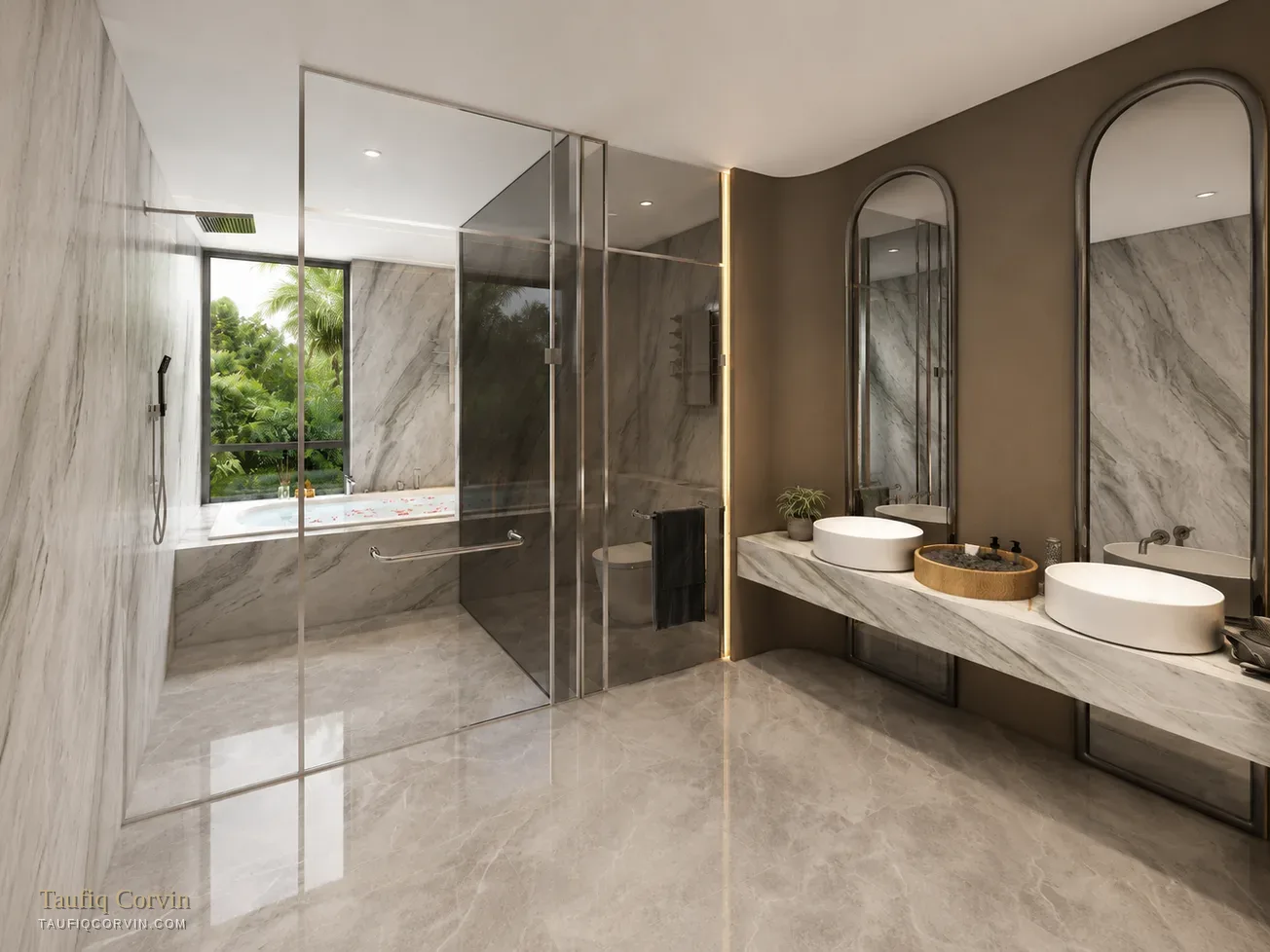 The Lattice master suite bathroom — artist's impression