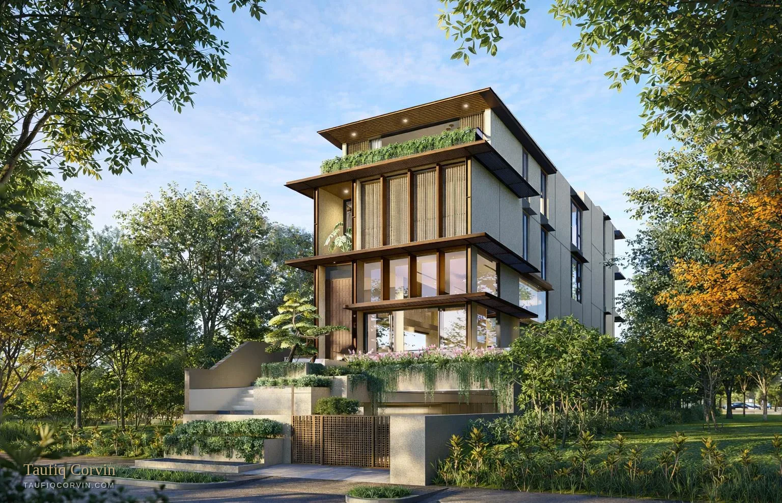 Ventura House front elevation in daylight — artist's impression