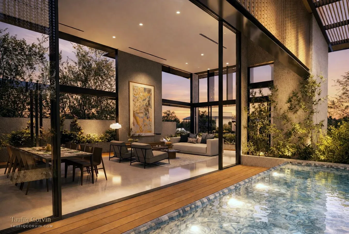 Ventura House swimming pool — artist's impression