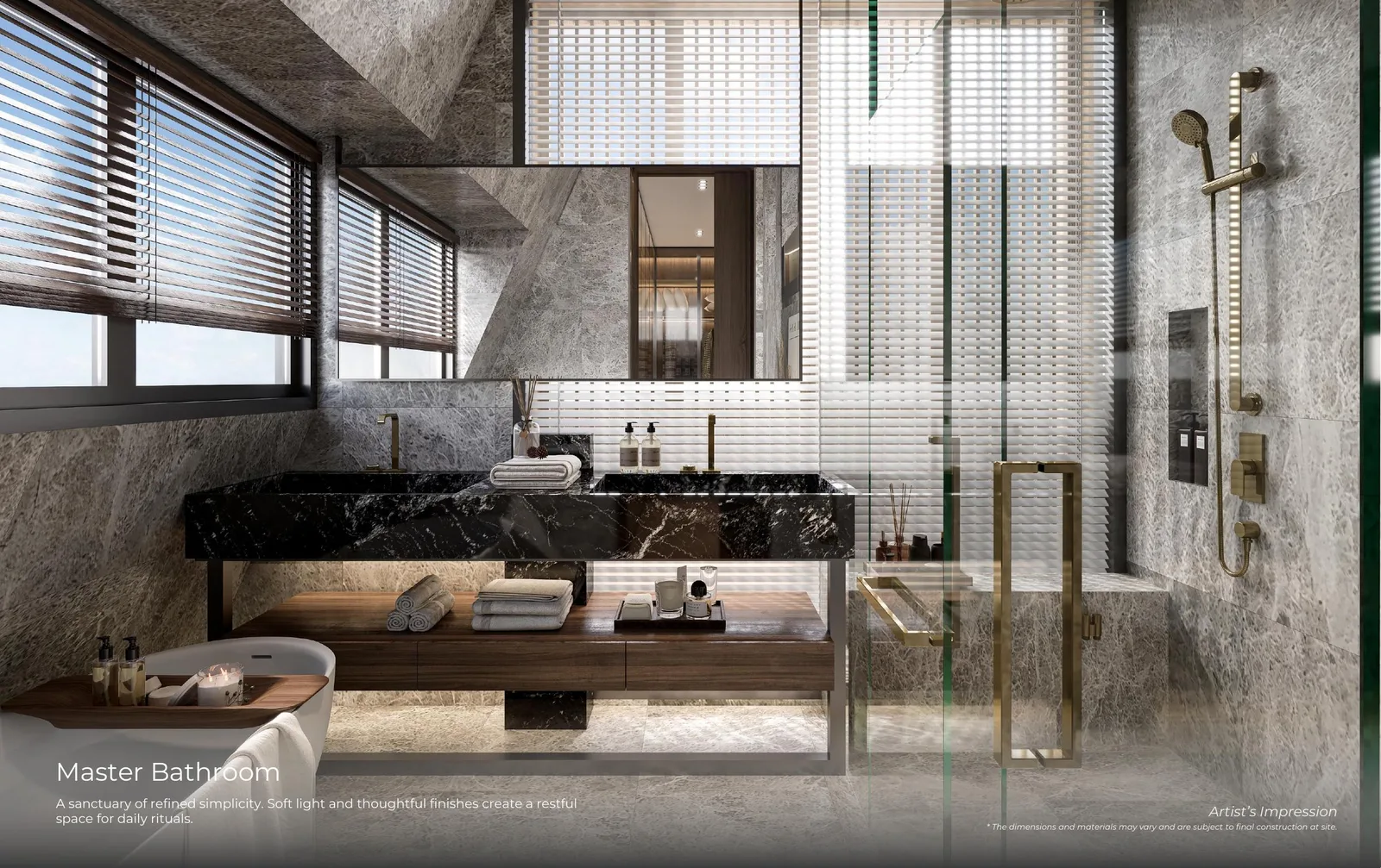Vila Naga master bathroom — artist's impression