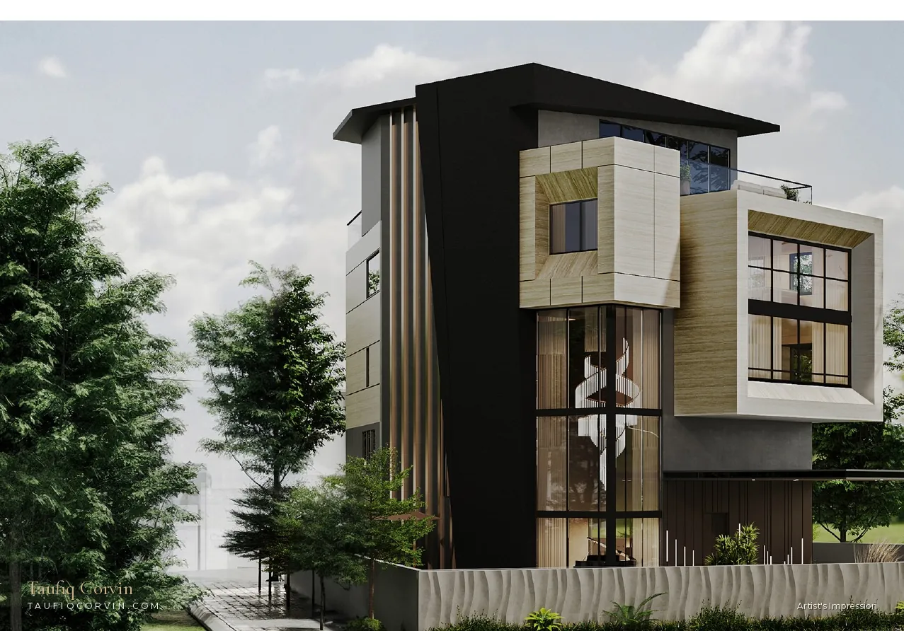 Watten Sanctuary, freehold detached bungalow at Watten Estate Road, Singapore District 11 — artist's impression