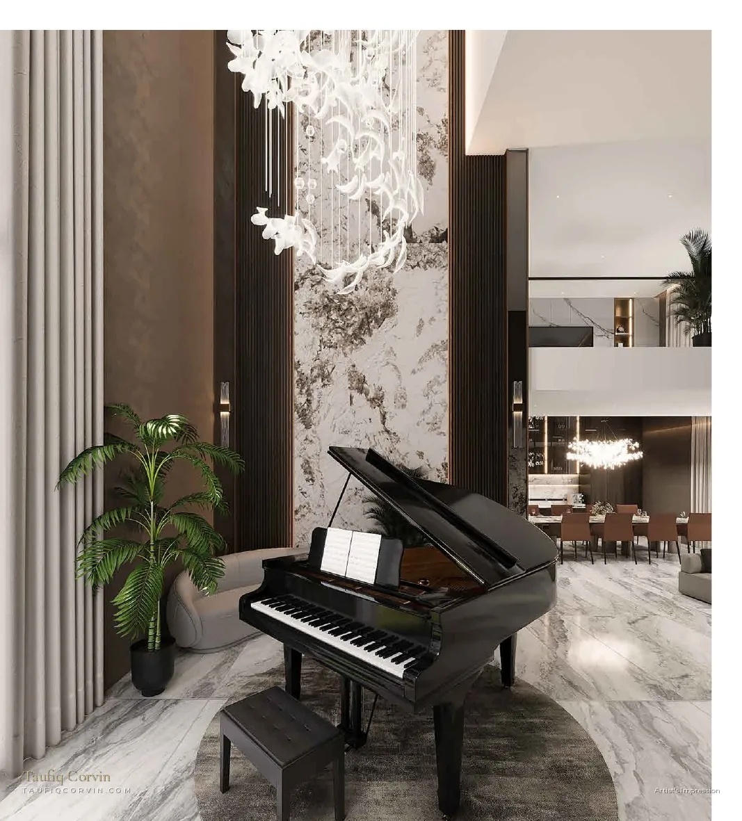 Watten Sanctuary foyer, Watten Estate Road, Singapore District 11 — artist's impression