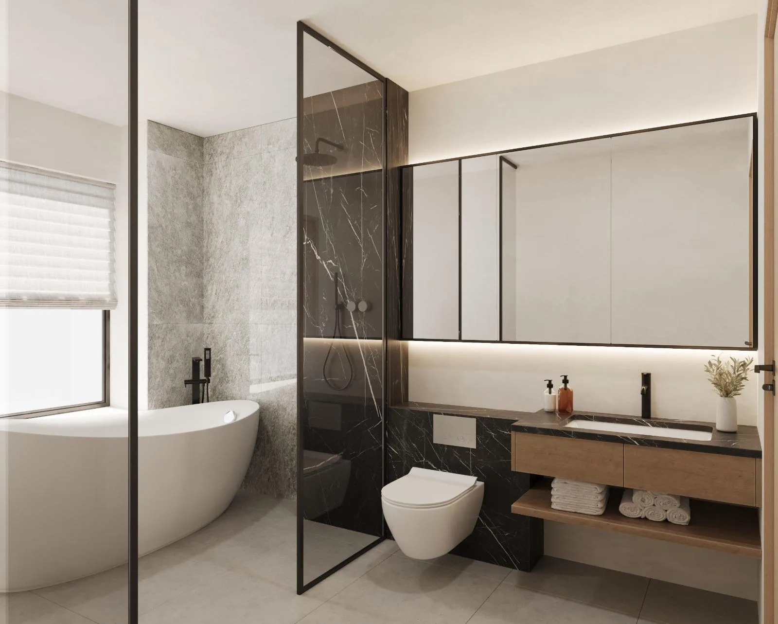 Zen master bathroom — artist's impression