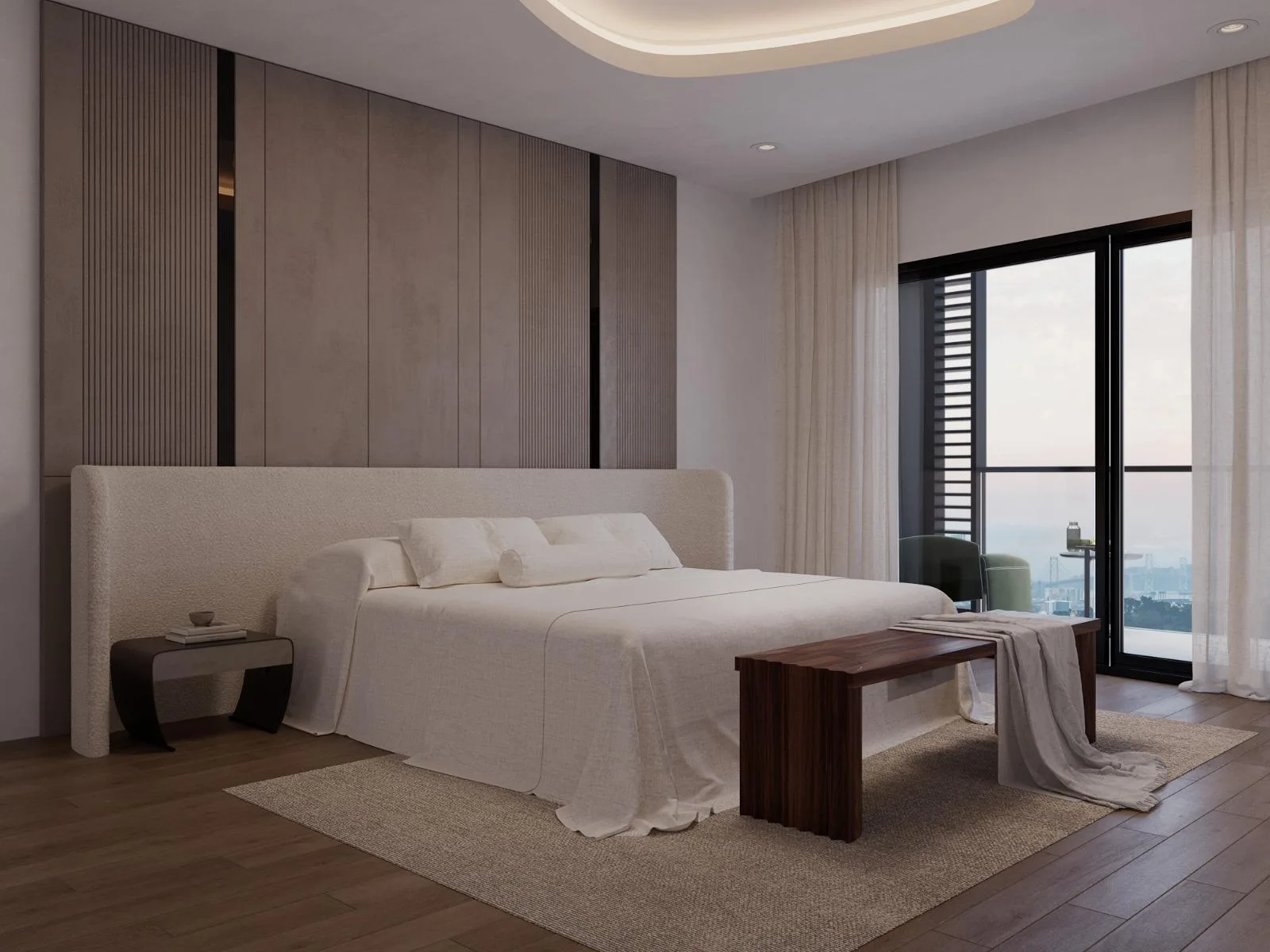 Zen master bedroom — artist's impression